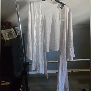 Michael Kors Elegant White Women's Robe